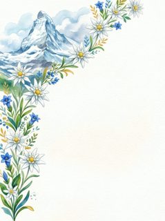 alpine floral border