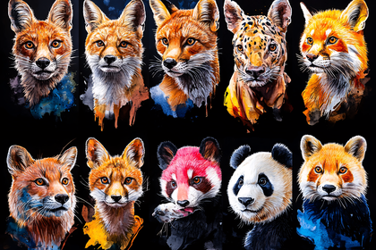 Watercolor Animal Portraits