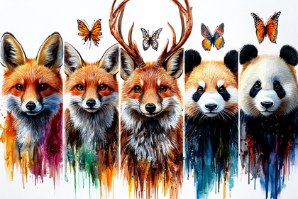 Watercolor Animal Portraits