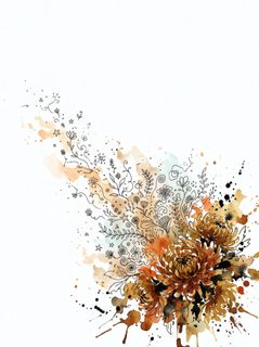 autumn floral art