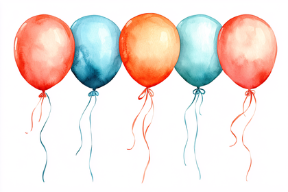 Watercolor Balloons
