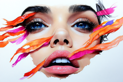 Watercolor Beauty Portrait