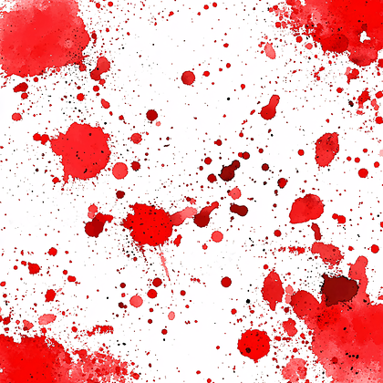 Watercolor Blood Spatter
