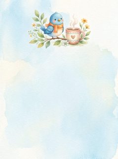bird coffee stationery