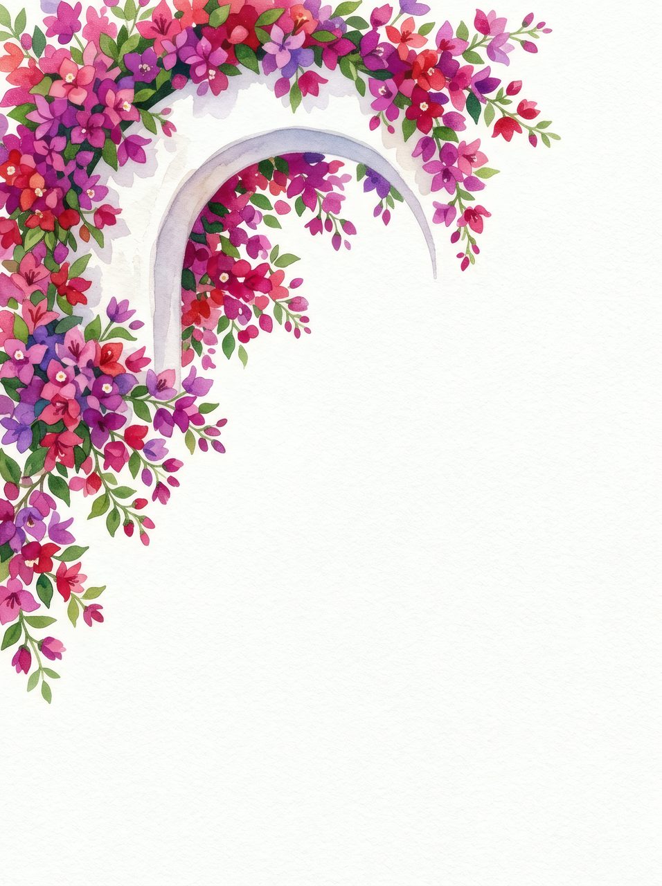 Floral Archway Watercolor