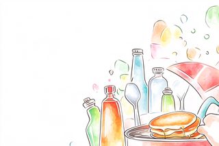 Watercolor Breakfast Scene