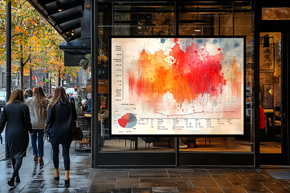Watercolor Chart in City Setting