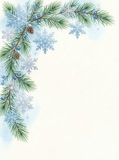 watercolor christmas border