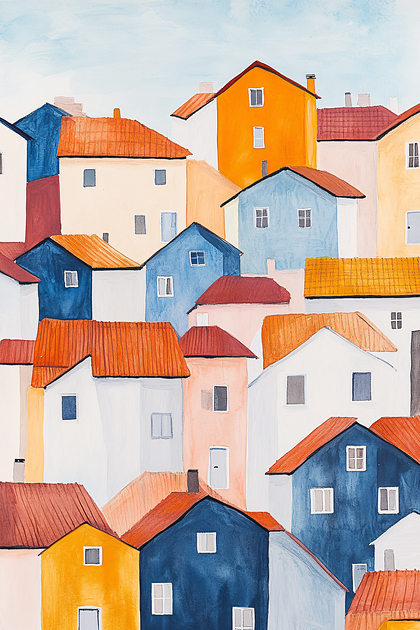 Watercolor Cityscape