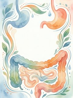 watercolor digestive system