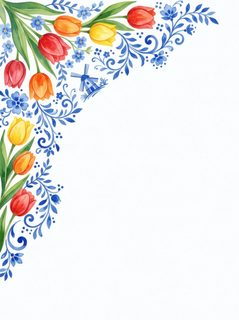 Dutch tulip border