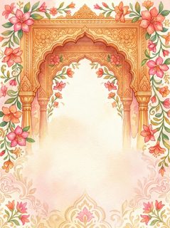 watercolor floral arch