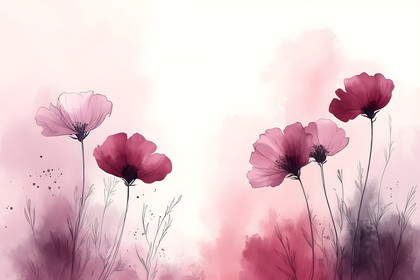 Watercolor Floral Arrangement