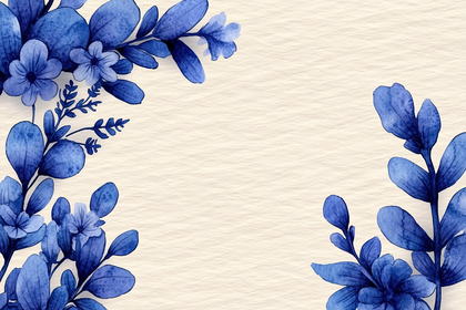 Free Download Elegant Watercolor Floral Border Design
