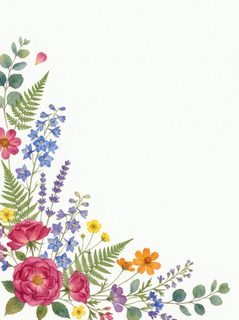 watercolor floral bouquet