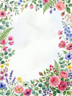 watercolor-floral-frame