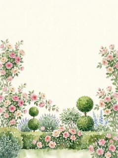 Garden Floral Border
