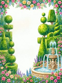 garden fountain frame