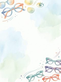watercolor glasses background