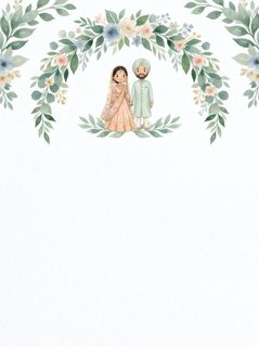 Indian wedding invitation