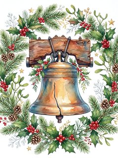 watercolor liberty bell