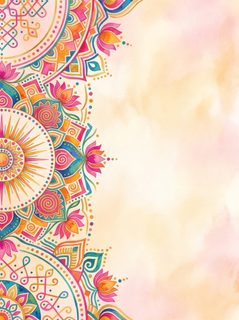 mandala floral border