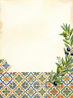 mediterranean olive border