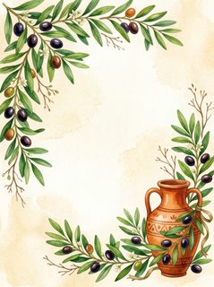 olive branch amphora frame