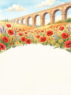 poppy field aqueduct
