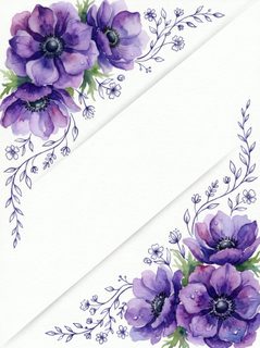 purple anemone frame