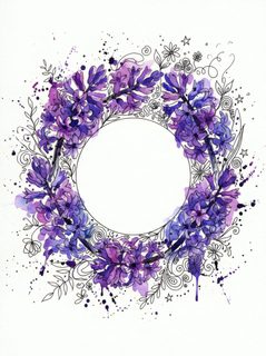 hyacinth floral wreath