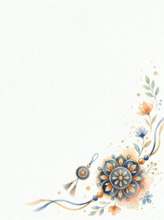 rakhi flower frame