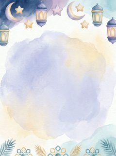 watercolor ramadan background