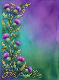 celtic thistle border