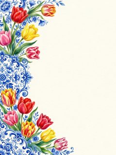 tulip floral border