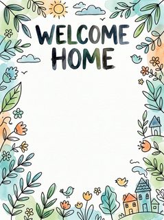 welcome home frame