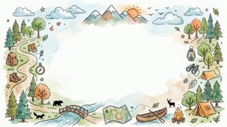 camping wilderness frame