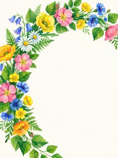 wildflower corner frame