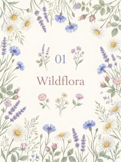 watercolor wildflower frame