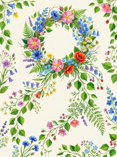 wildflower floral wreath