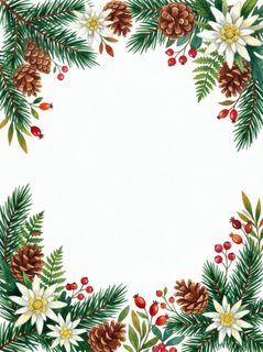 winter-floral-border