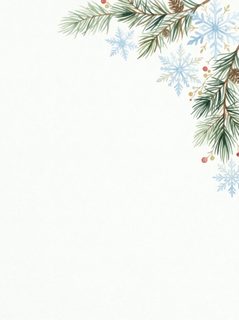 Winter Floral Frame