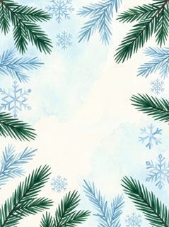winter holiday frame