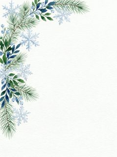 winter holiday frame