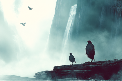 Waterfall Birds