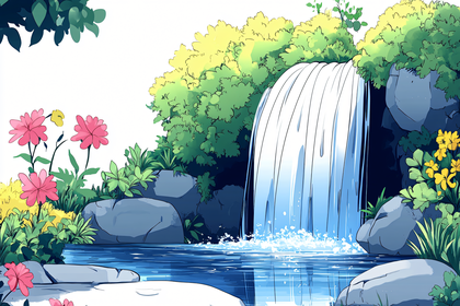 Waterfall In Nature