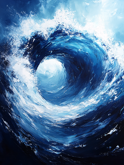 Wave Rolling into View