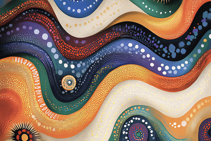 Wavy Abstract Dots