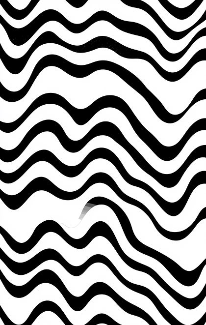 Wavy Black and White Lines Pattern