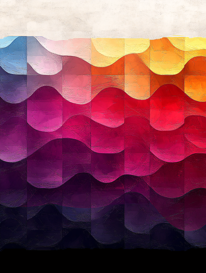 Free Download Abstract Wavy Color Tiles Background with Gradient Spectrum